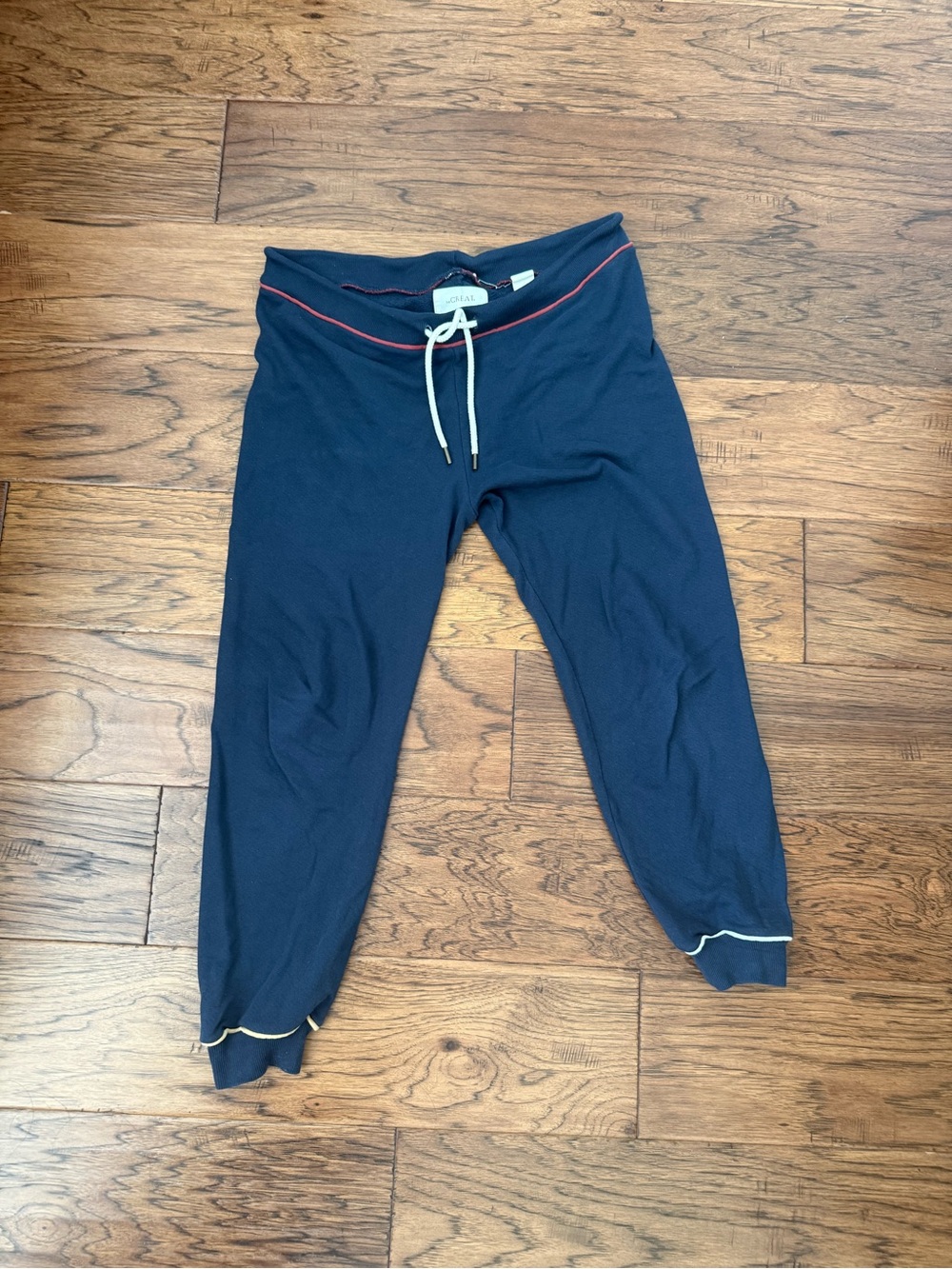 THE GREAT cropped joggers drawstring waist, size 1
